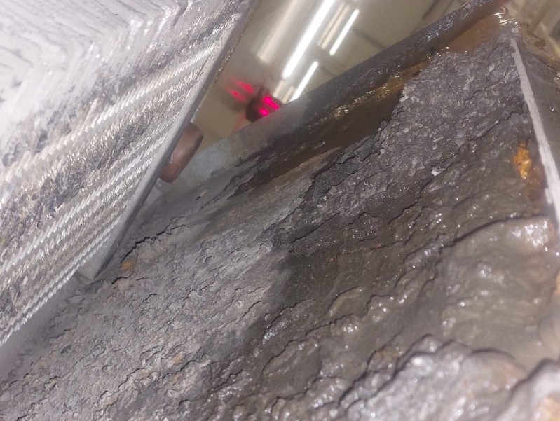 Encrassement d'un évaporateur frigorifique